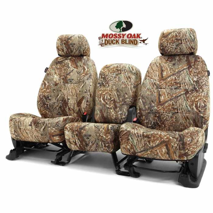 Coverking mossy oak duck blind camo seat covers
