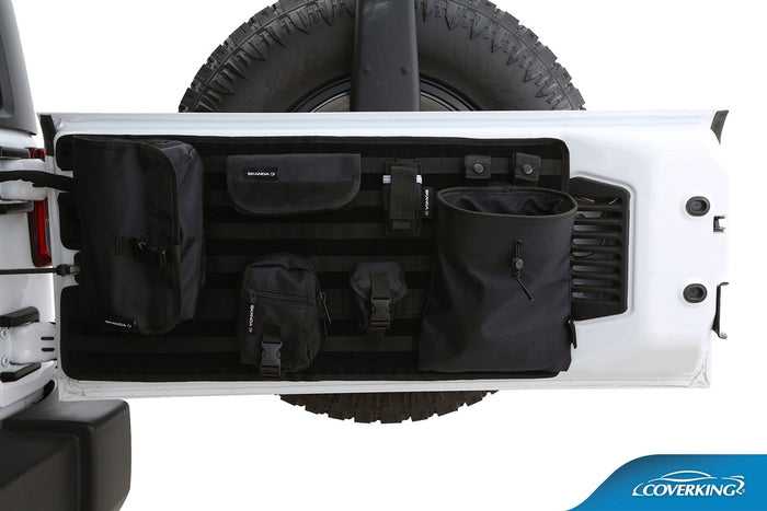 Coverking Jeep Wrangler Tailgate TJ Tactical Pouches Panel