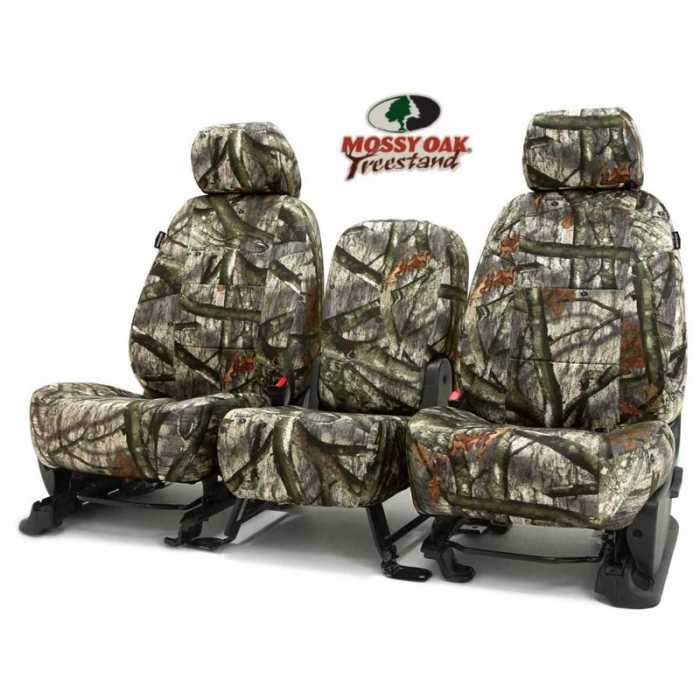 Coverking mossy oak treestand camo seat covers custom fit