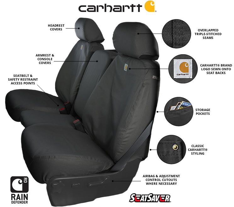 Carhartt Seat Covers Duck Weave For Trucks Cover Car World - 2002 Chevy 1500 Hd Seat Covers